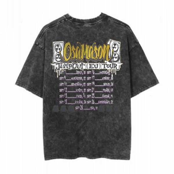 OsamaSon Bomb Skull EU Black Tour Tee back
