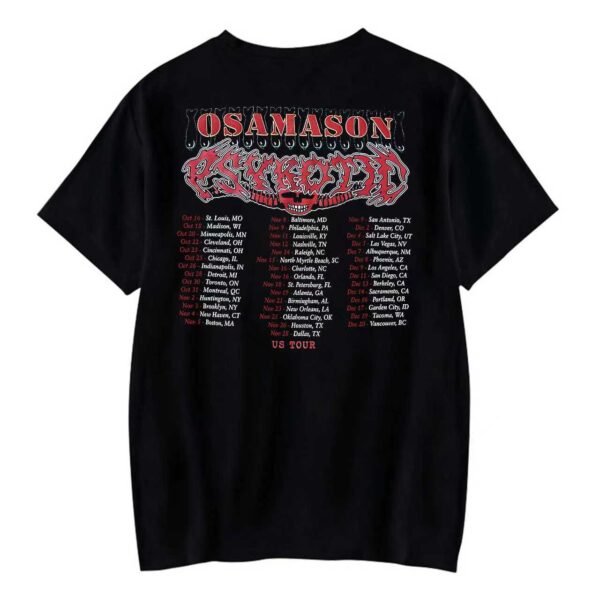 Psykotic Us Tour Skull Tee back